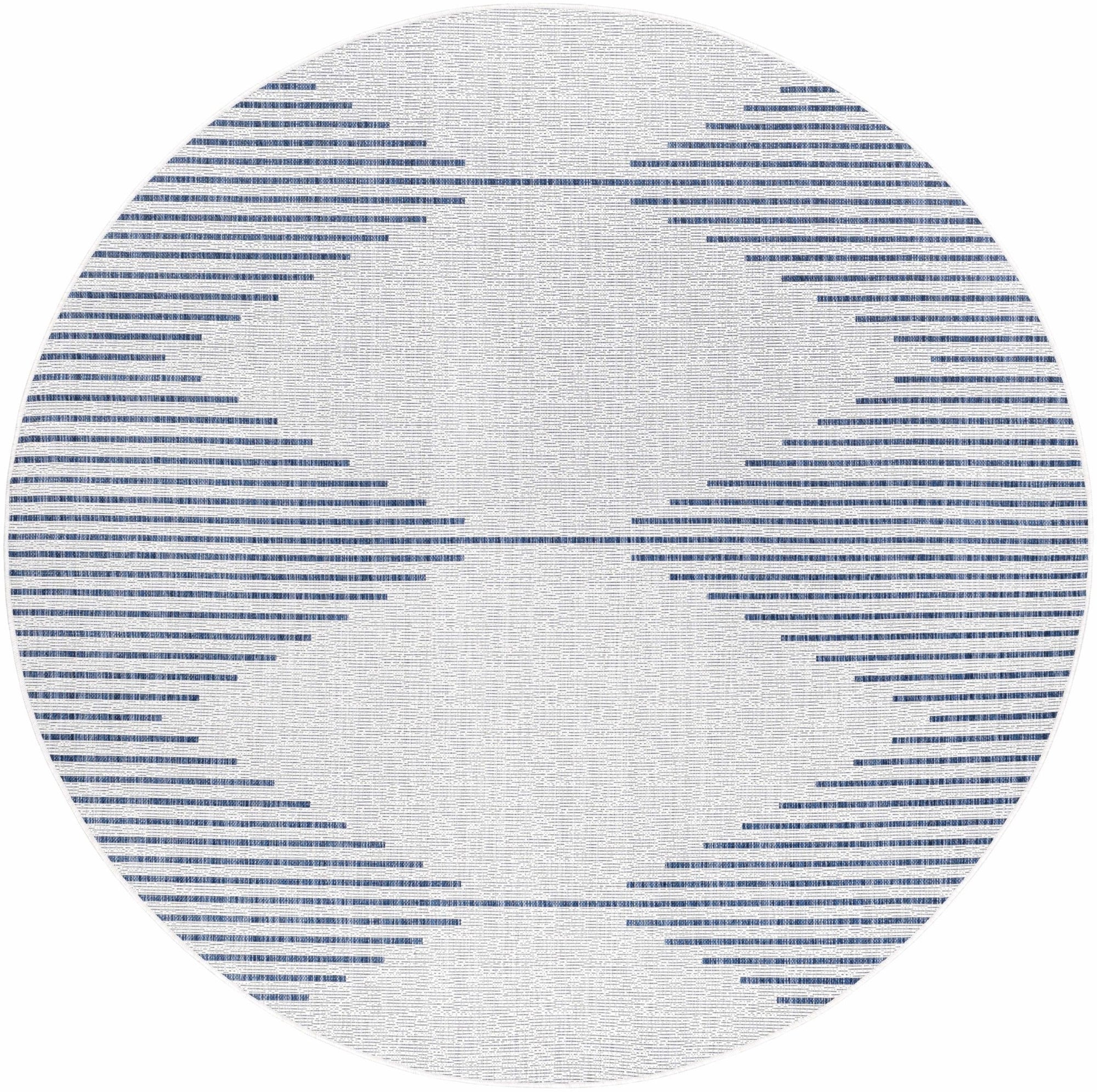 Stephan Blue & Cream Outdoor Rug - MyTuftedRugs.com