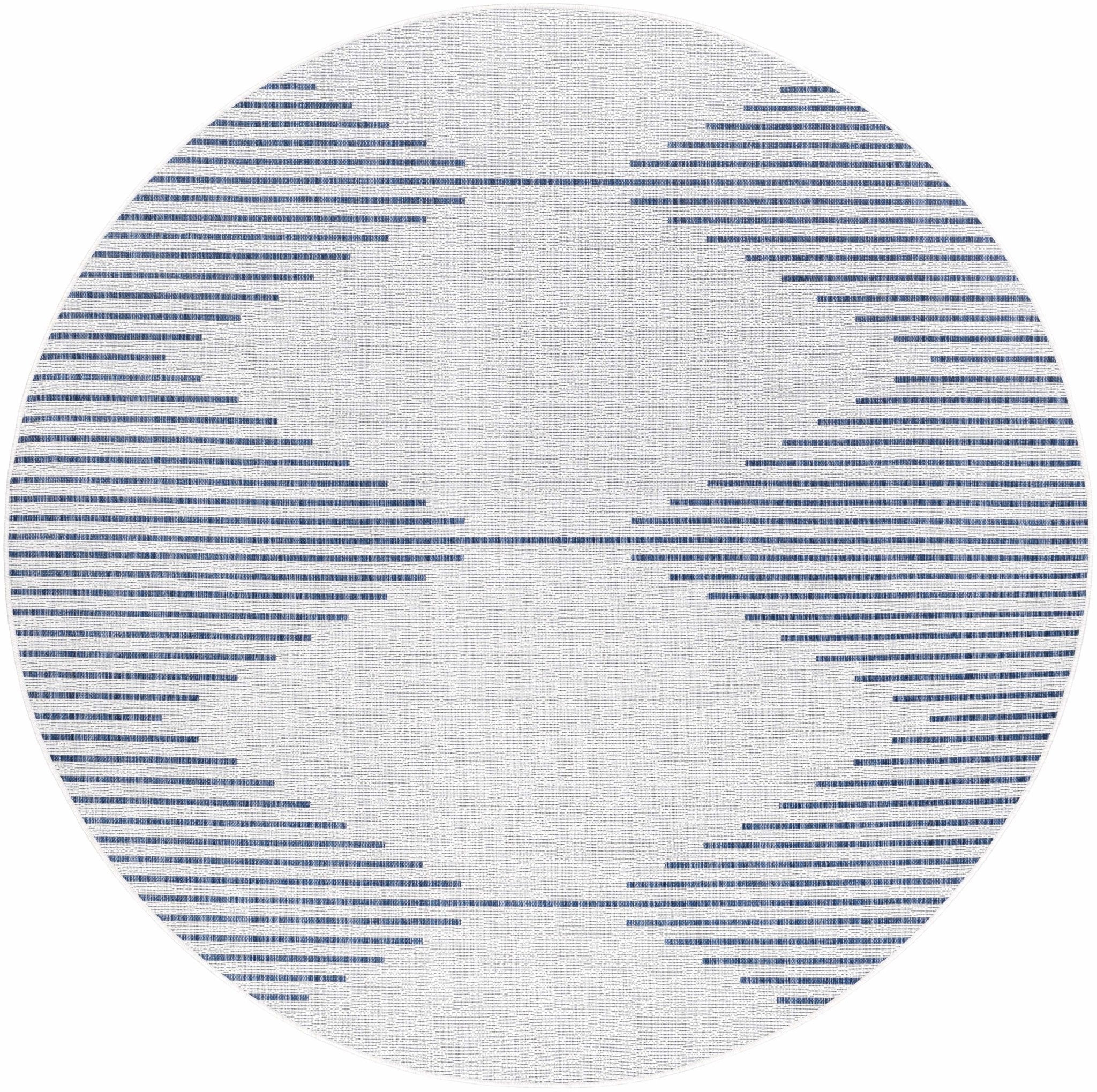Stephan Blue & Cream Outdoor Rug - MyTuftedRugs.com