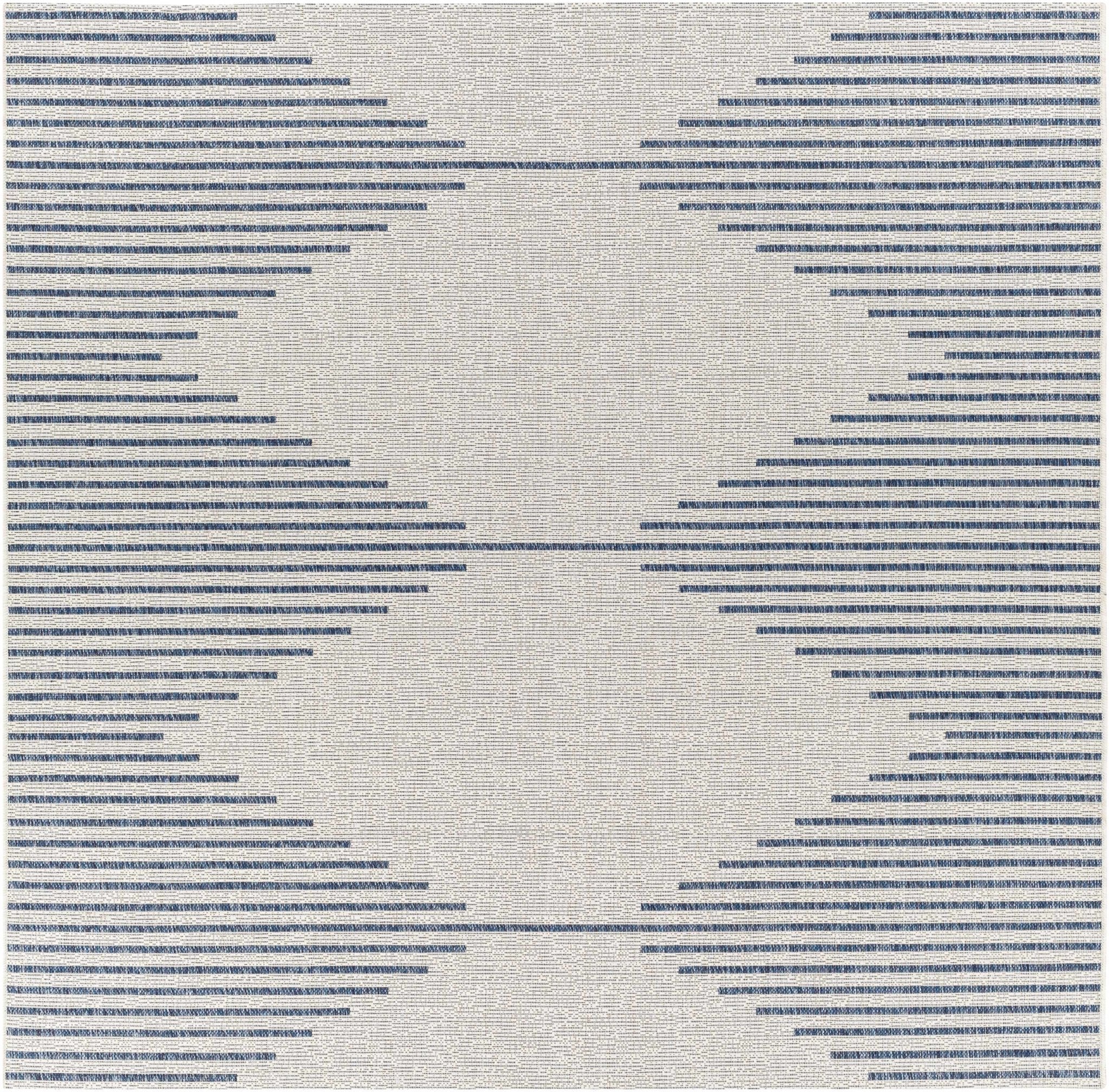 Stephan Blue & Cream Outdoor Rug - MyTuftedRugs.com