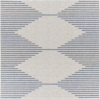 Stephan Blue & Cream Outdoor Rug - MyTuftedRugs.com