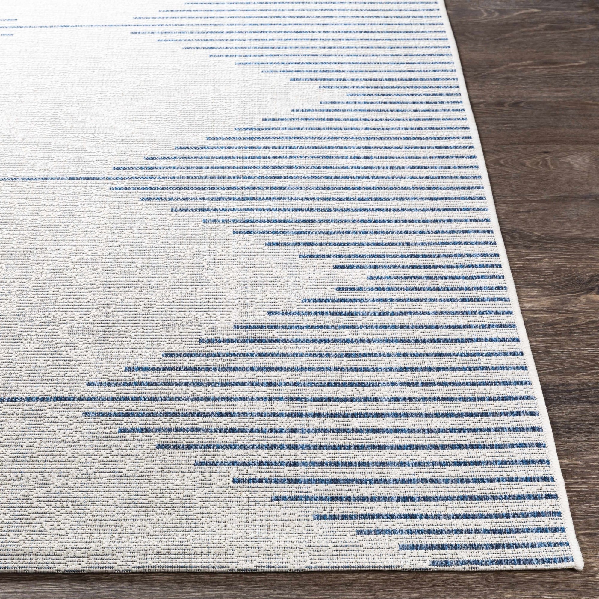Stephan Blue & Cream Outdoor Rug - MyTuftedRugs.com