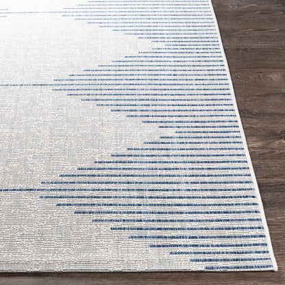 Stephan Blue & Cream Outdoor Rug - MyTuftedRugs.com