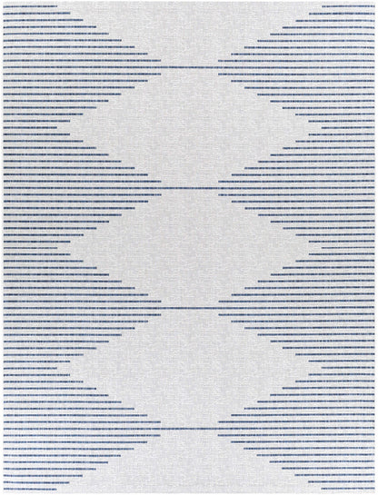 Stephan Blue & Cream Outdoor Rug - MyTuftedRugs.com