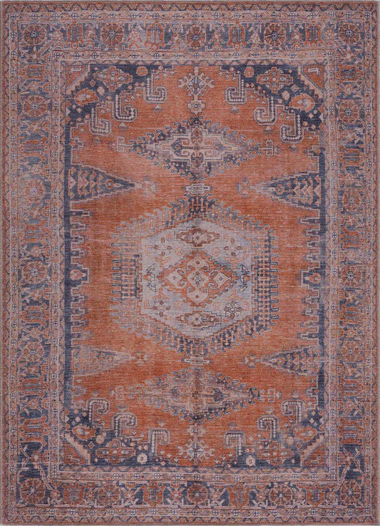 Taber Burnt Orange Persian Style Rug - MyTuftedRugs.com