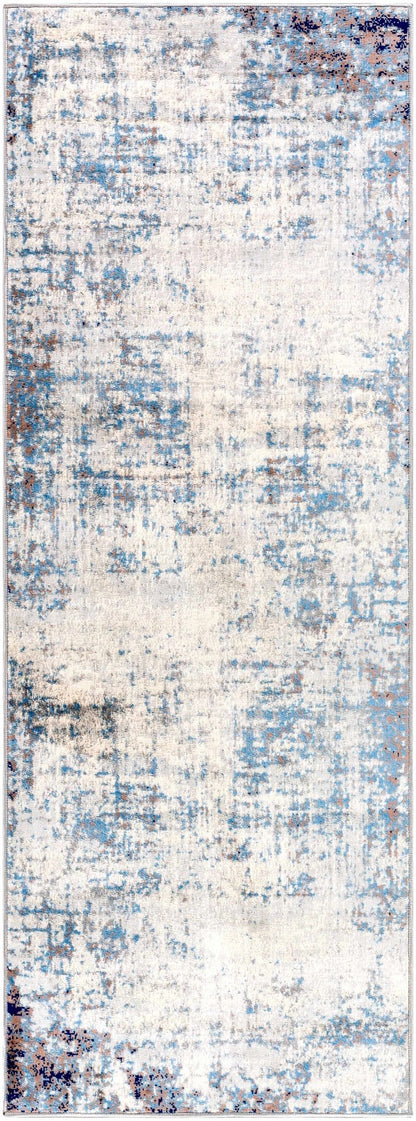 Texanna Abstract Blue/Gray Area Rug - MyTuftedRugs.com