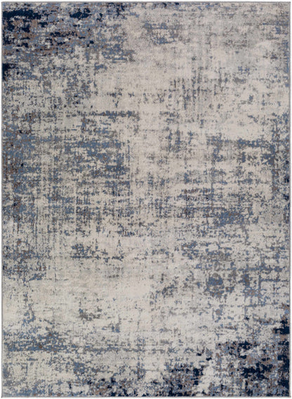 Texanna Abstract Blue/Gray Area Rug - MyTuftedRugs.com