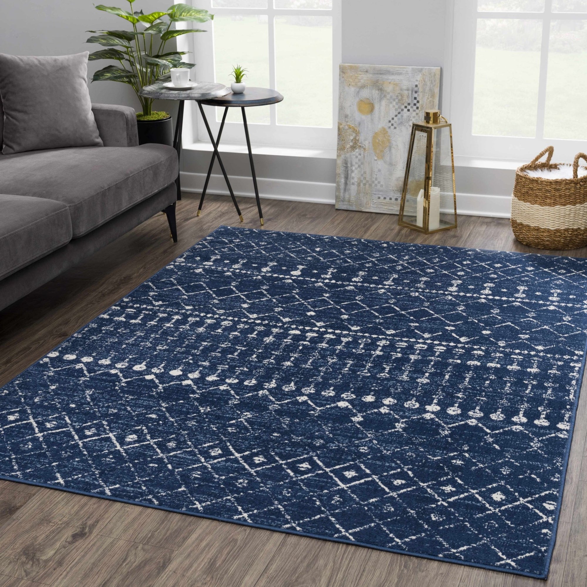 Tigrican Navy 2335 Area Rug - MyTuftedRugs.com