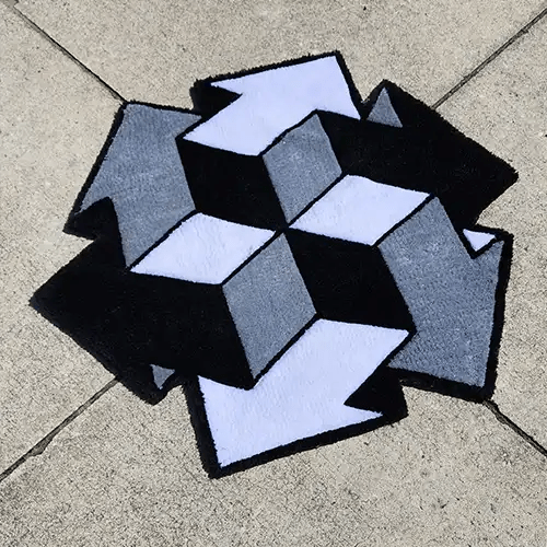 3d Arrow Custom Hand Tufted Rug - MyTuftedRugs.com