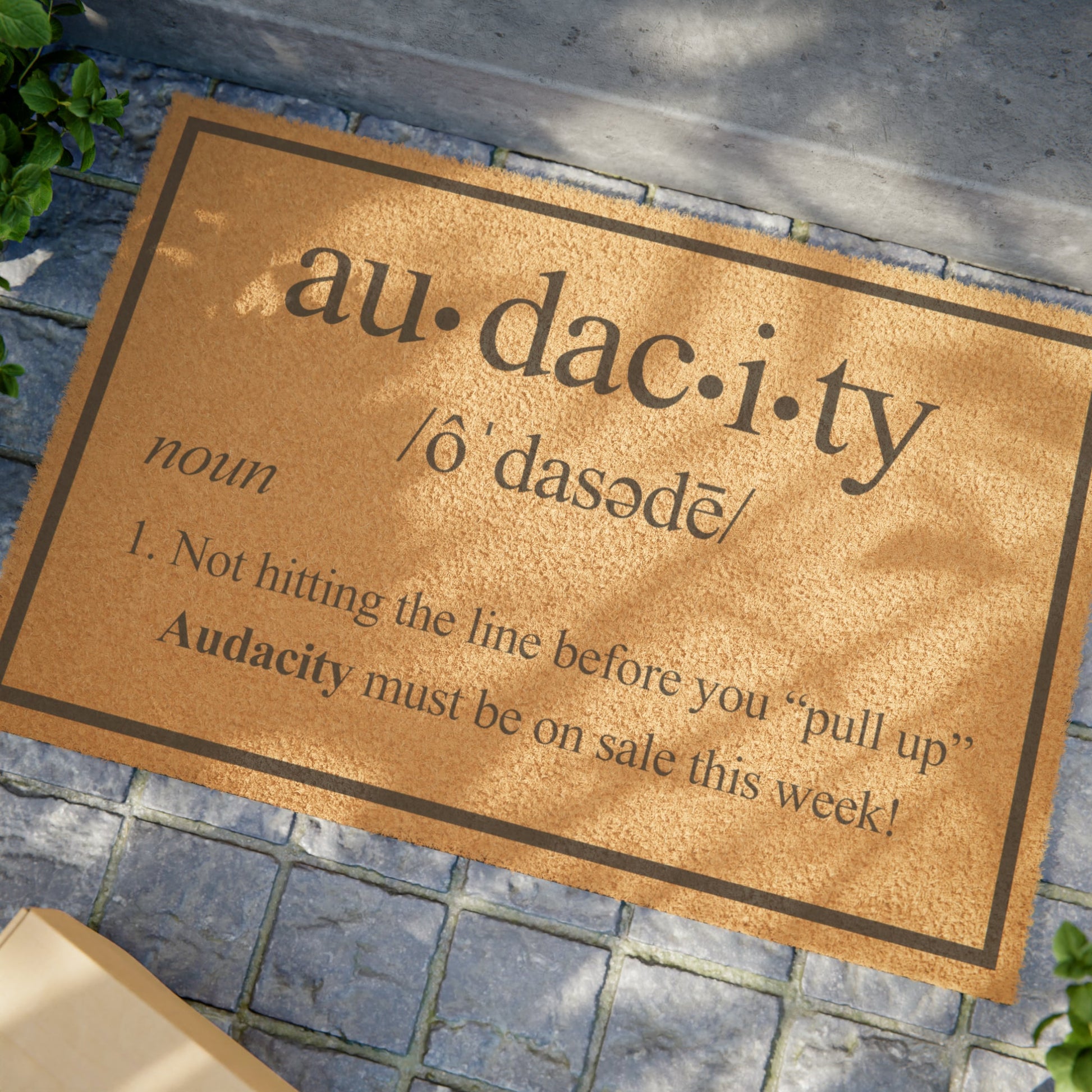 Audacity Doormat - Tufted Rug - MyTuftedRugs.com