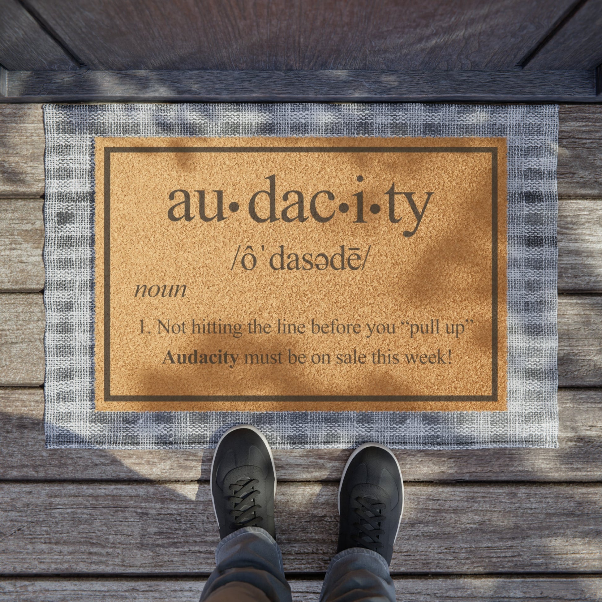 Audacity Doormat - Tufted Rug - MyTuftedRugs.com