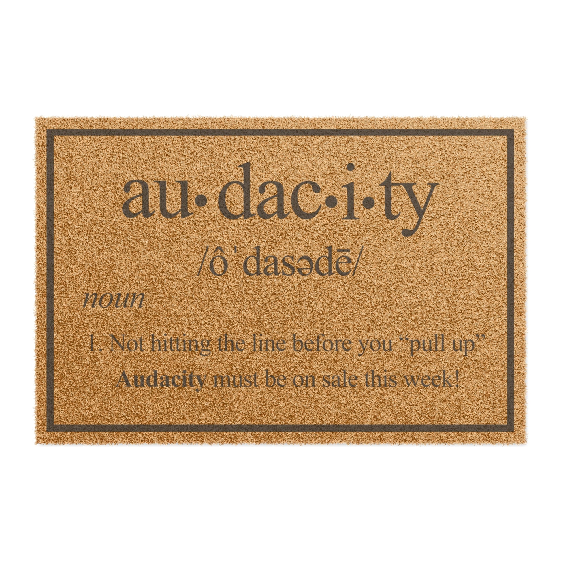 Audacity Doormat - Tufted Rug - MyTuftedRugs.com