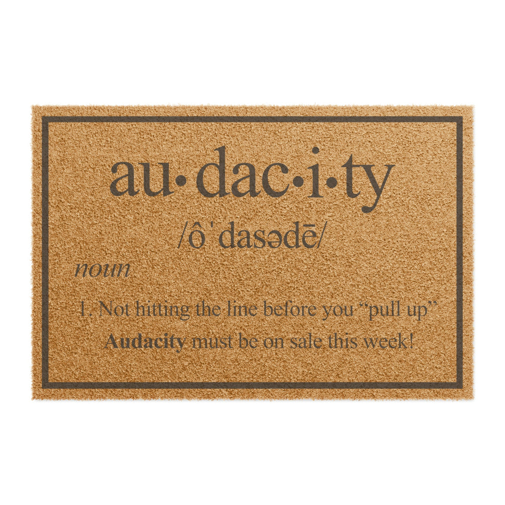 Audacity Doormat - Tufted Rug - MyTuftedRugs.com 