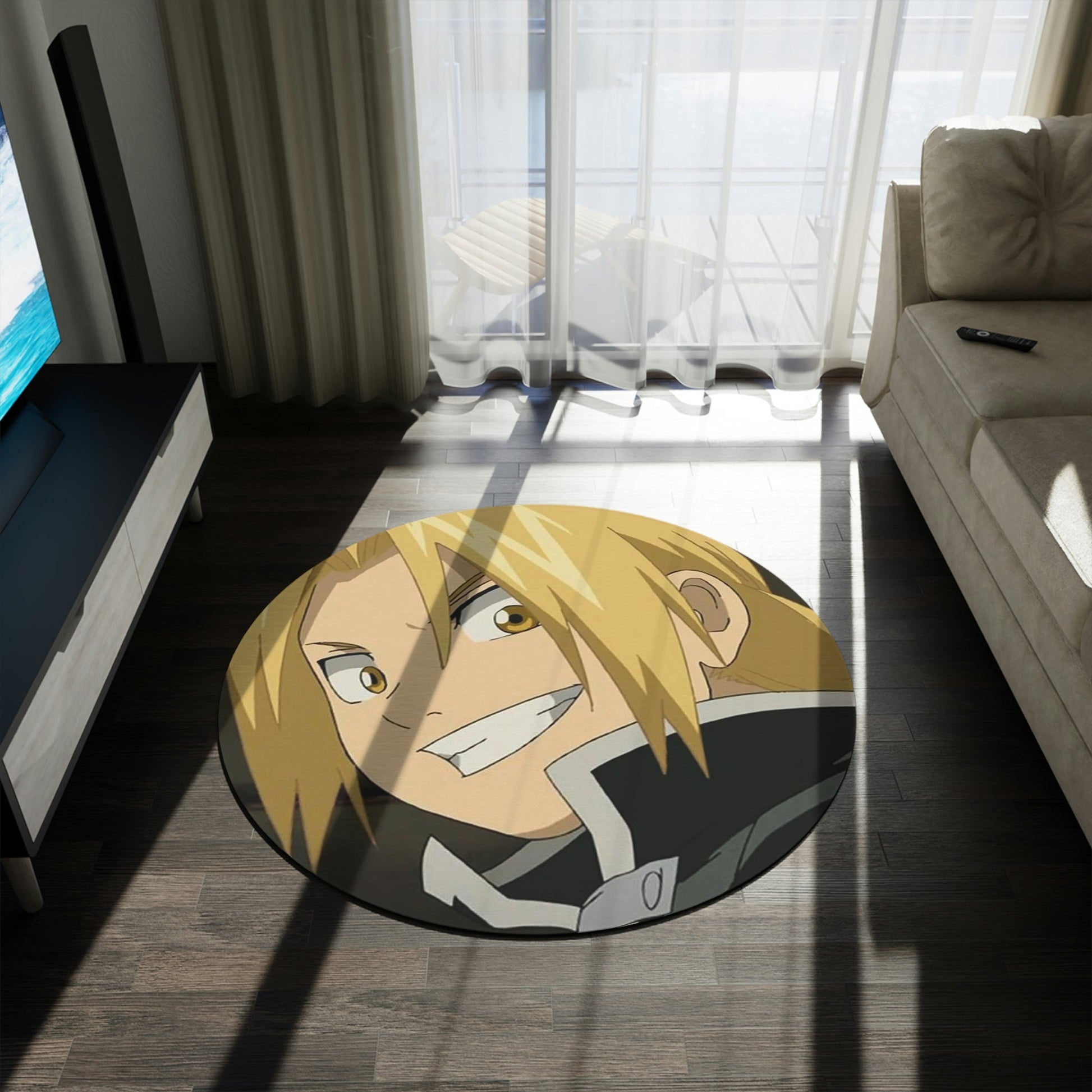 Edward Elric Round Rug - MyTuftedRugs.com