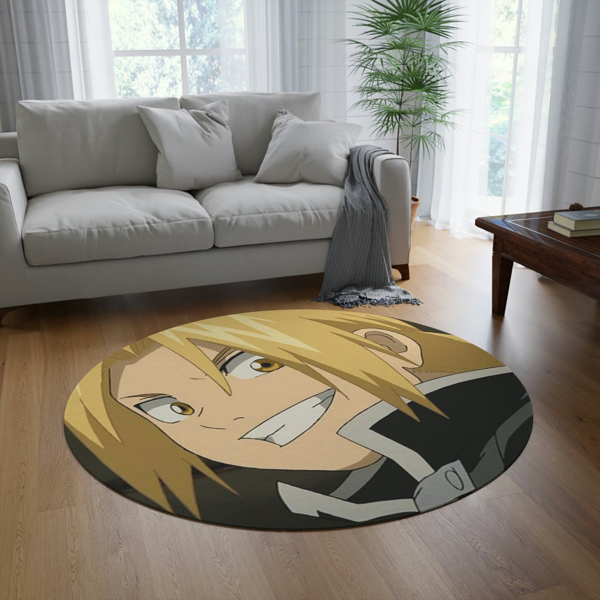 Edward Elric Round Rug - MyTuftedRugs.com