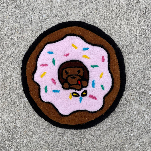 Handmade Bape Donut Tufted Rug - MyTuftedRugs.com