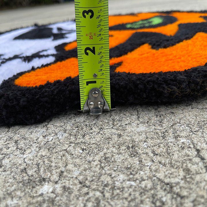 Handmade Jack-face Pumpkin Tufted Rug - MyTuftedRugs.com