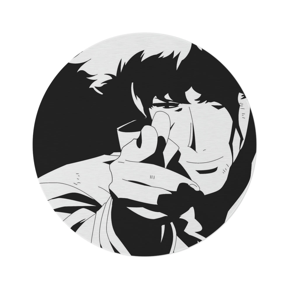 Spike Spiegel Round Area Rug - MyTuftedRugs.com 