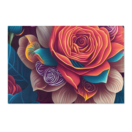 "Trippy Rose" Area Rugs - MyTuftedRugs.com